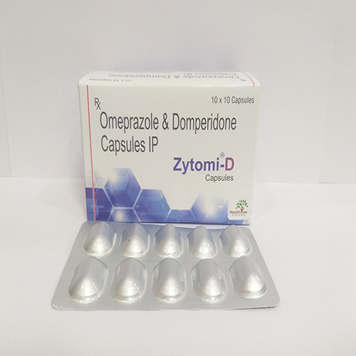 Product Name: Zytomi D, Compositions of Zytomi D are Omeprazole & Domperidone Capsules IP - Healthtree Pharma (India) Private Limited