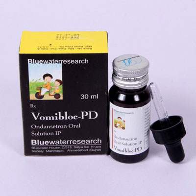 Product Name: Vomibloe pd, Compositions of Vomibloe pd are Ondansetron Oral solution IP - Bluewaterresearch