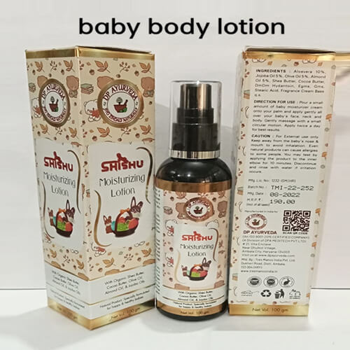Product Name: Shishu Body Lotion, Compositions of Shishu Body Lotion are  - DP Ayurveda