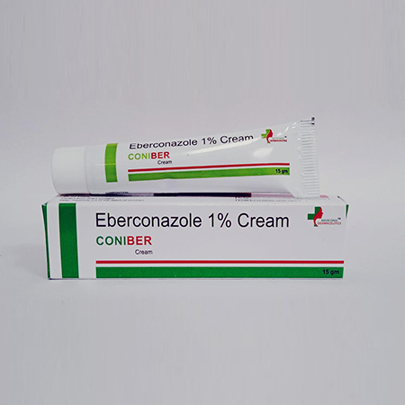 Product Name: Coniber, Compositions of Coniber are Eberconazole 1% cream - Ronish Bioceuticals