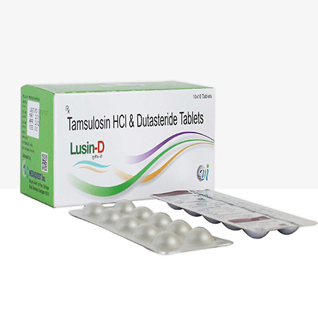 Product Name: LUSIN D, Compositions of LUSIN D are Tamsulosin HCL & Dutasteride Tablets - Mediquest Inc