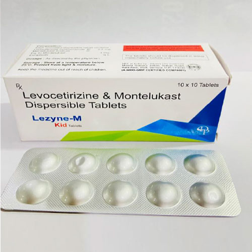 Product Name: Lezyne M, Compositions of Lezyne M are Levocetirizine and Montelukast Dispersible Tablets - Disan Pharma