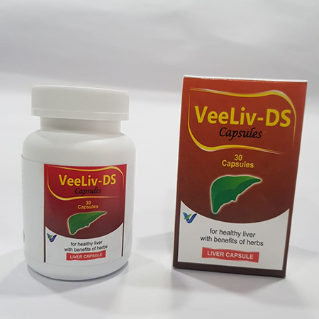 Product Name: Vee liv ds, Compositions of Vee liv ds are Liver Capsules - Vindcare Lifesciences