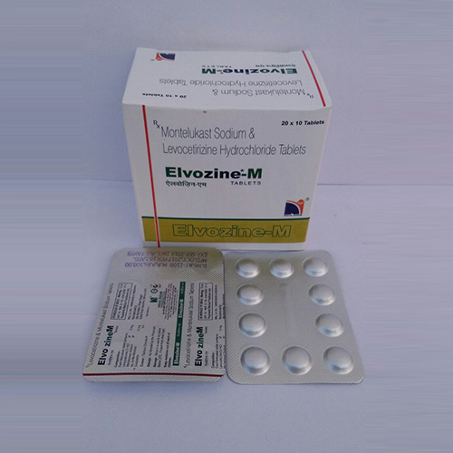 Product Name: Elvozine M, Compositions of Elvozine M are Montelukast Sodium & Levocetirizine Hydrochloride Tablets - Nova Indus Pharmaceuticals