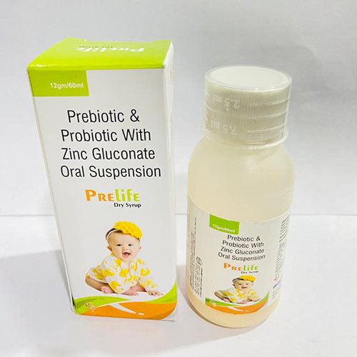 Product Name: Prelife, Compositions of Prelife are Prebiotic and Prebiotic with Zinc Gluconate Oral Suspension - Disan Pharma
