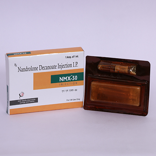 Product Name: NMX 50, Compositions of NMX 50 are Nandrolone Decanoate Injection IP - Biomax Biotechnics Pvt. Ltd