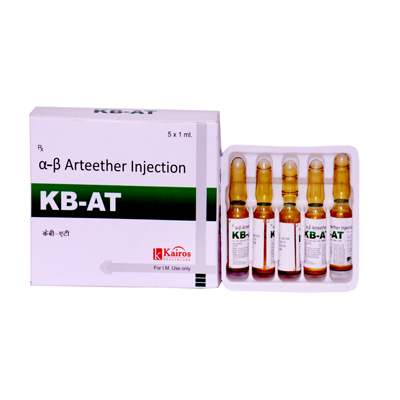 Product Name: KB AT, Compositions of KB AT are A-B Arteether Injection - ISKON REMEDIES