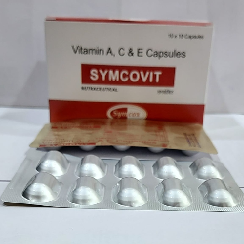 Product Name: Symcovit, Compositions of Symcovit are Vitamin A, A & E Capsules - Adoviz Healthcare