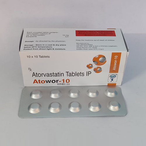 Product Name: Atowor 10, Compositions of are Atorvastatin Tablets IP - WHC World Healthcare