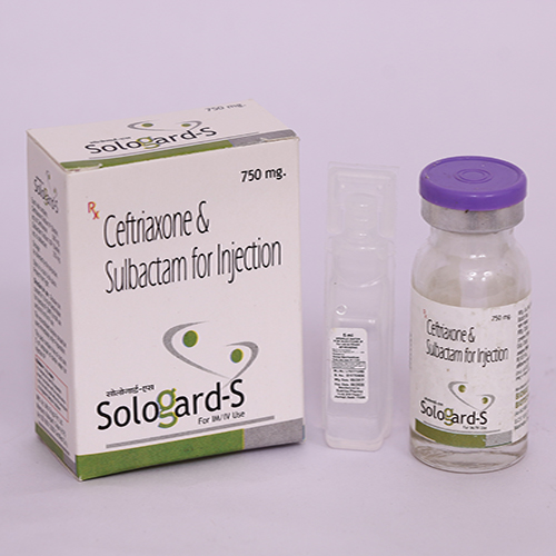 Product Name: SOLOGARD S, Compositions of SOLOGARD S are Ceftriaxone & Sulbactam for Injection - Biomax Biotechnics Pvt. Ltd