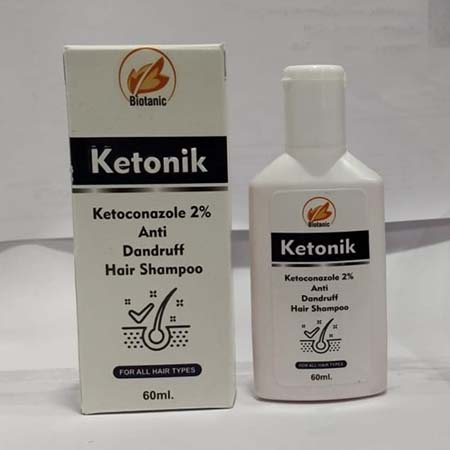 Product Name: Ketonik, Compositions of Ketonik are Ketoconazole 2% Anti Dandruff Hair Shampoo - Biotanic Pharmaceuticals