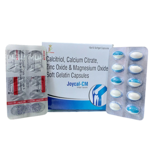 Product Name: JoycalCM, Compositions of JoycalCM are Calcitriol, Calcium Citrate, Zinc Oxide & Magnesium Oxide - Jecks Pharma