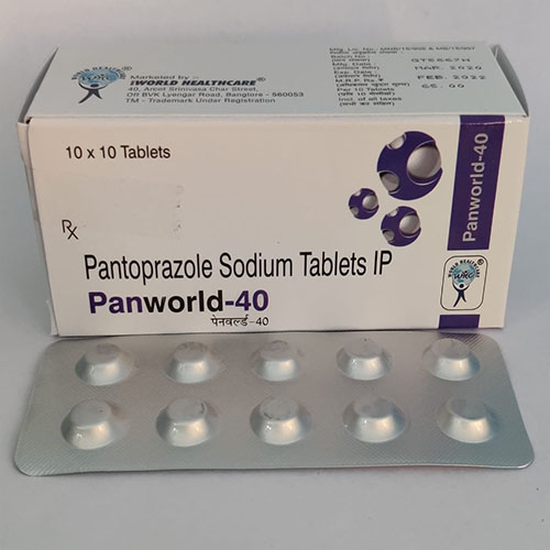 Product Name: Panworld 40, Compositions of Panworld 40 are Pantoprazole Sodium Tablets  IP - WHC World Healthcare