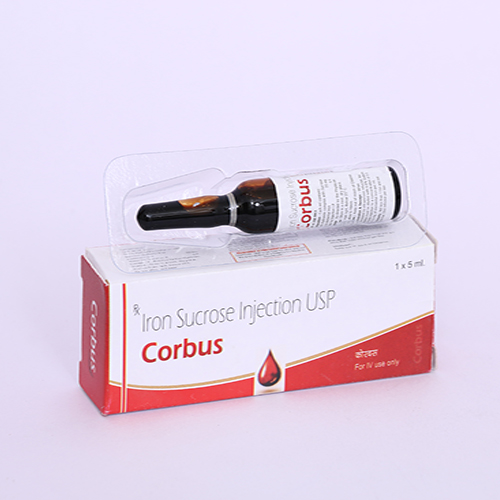 Product Name: CORBUS, Compositions of CORBUS are Iron Sucrose Injection USP - Biomax Biotechnics Pvt. Ltd
