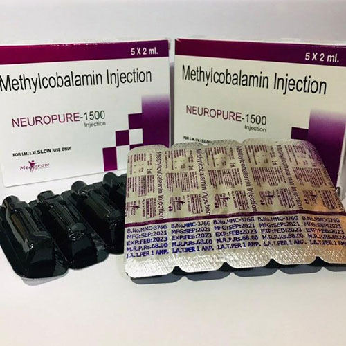 Product Name: Neuropure 1500, Compositions of Neuropure 1500 are Methylcobalamin - MediGrow Lifesciences