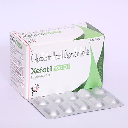 Product Name: XEFOTIL 100, Compositions of XEFOTIL 100 are Cefpodoxime Proxetil Dispersable Tablets - Biomax Biotechnics Pvt. Ltd