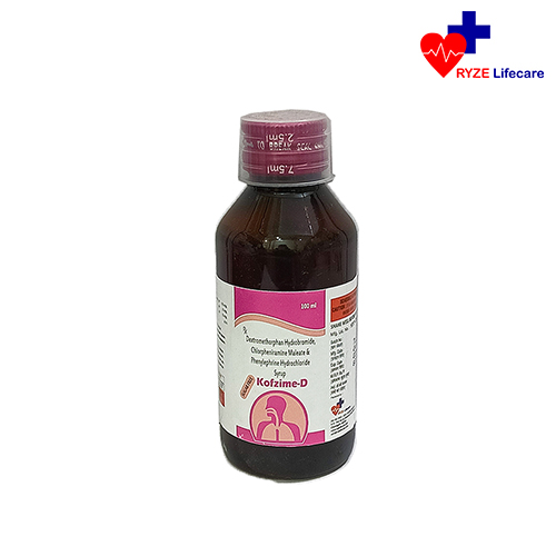 Product Name: Kofzime D, Compositions of Kofzime D are Phenylphine Hydrochloric Syrup  - Ryze Lifecare