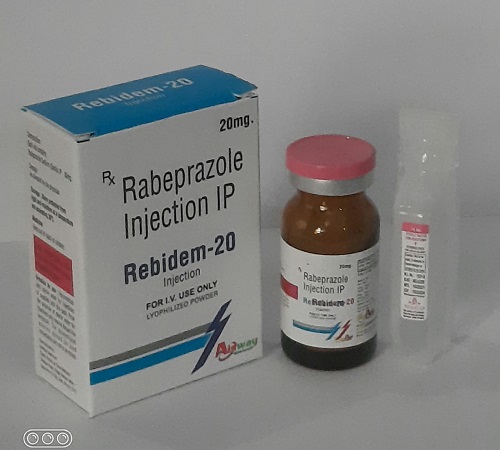 Product Name: Rabidem 20, Compositions of Rabidem 20 are Rabeprazole Injection IP - Aidway Biotech
