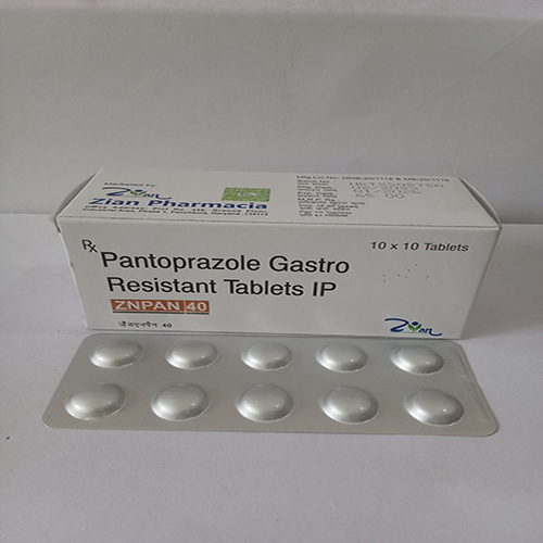 Product Name: ZNPAN 40, Compositions of ZNPAN 40 are Pantoprazole Gastro resistant Tablets IP - Arlig Pharma