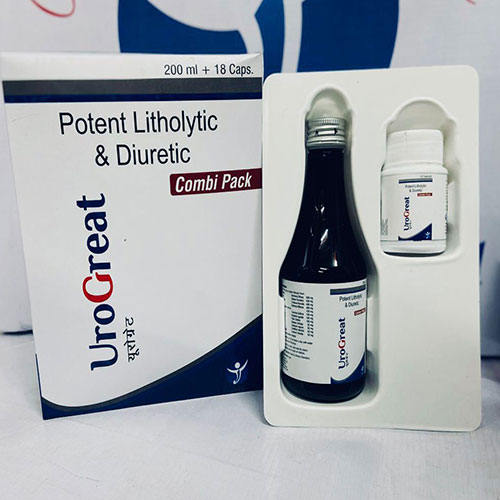 Product Name: Urogreat , Compositions of Urogreat  are Potent litholytic & Diuretic - Janus Biotech