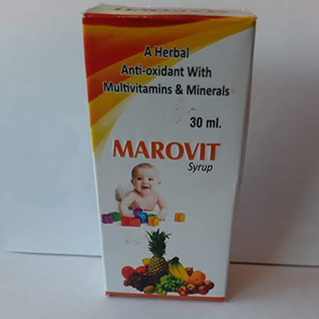Product Name: Marovit, Compositions of Herbal Antioxidant with multivitamins & minerals are Herbal Antioxidant with multivitamins & minerals - Marowin Healthcare