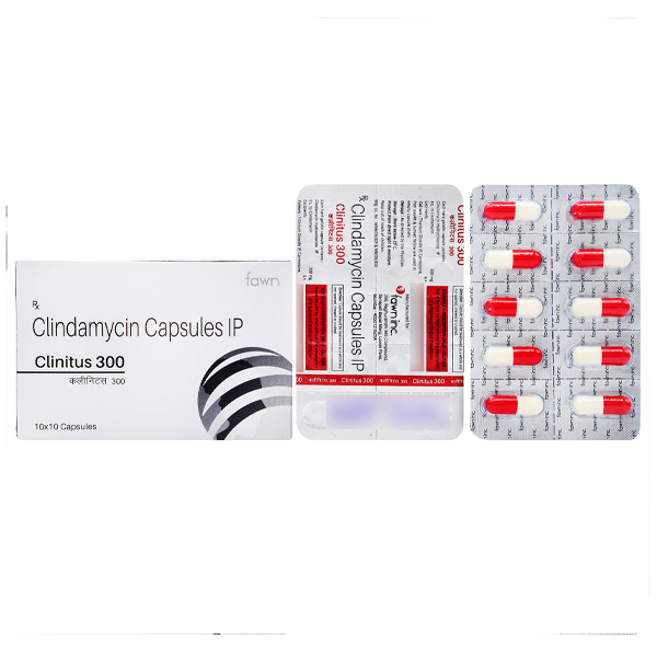 Product Name: CLINITUS 300, Compositions of CLINITUS 300 are Clindamycin I.P. 300 mg. - Fawn Incorporation