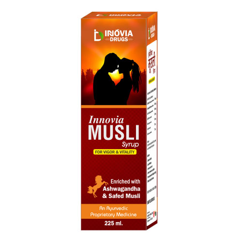 Product Name: Innovia Musli, Compositions of Innovia Musli are Enriched with  Ashwagandha & Safe musli - Innovia Drugs