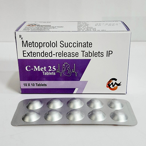 Product Name: C met 25, Compositions of C met 25 are Metoprolol Succinate Extended-release Tablets IP - Asterisk Laboratories