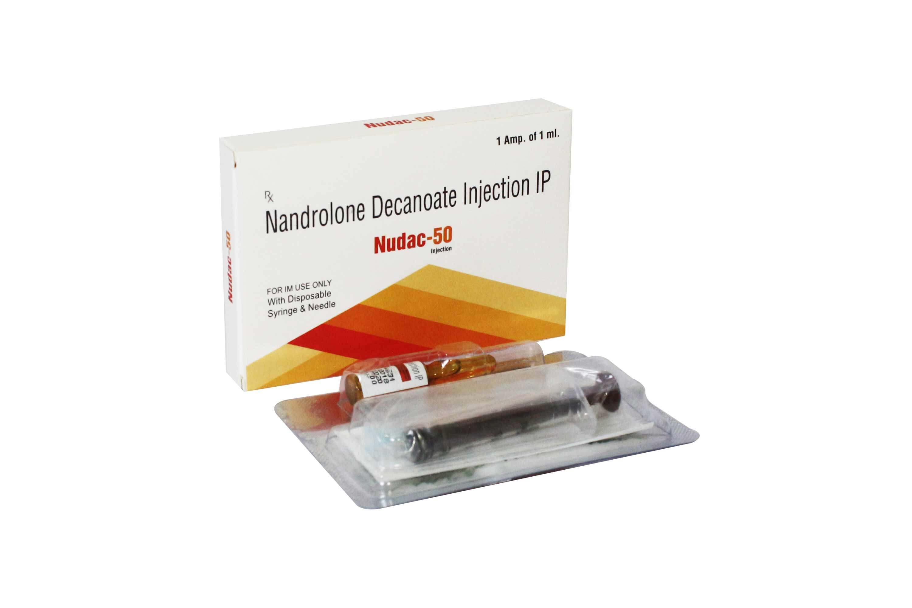 Product Name: Nudac 50, Compositions of Nudac 50 are Nandrolone Decanoate Injection IP - Numantis Healthcare