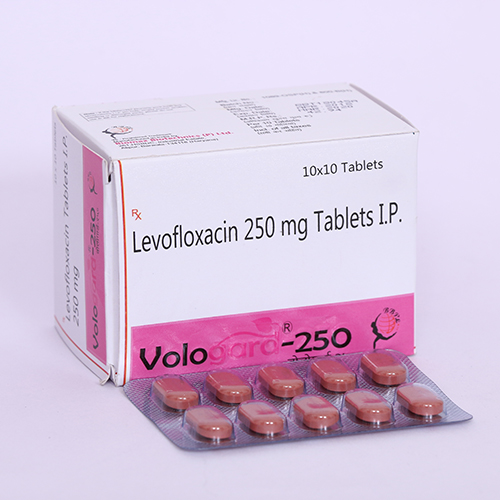Product Name: VOLOGARD 250, Compositions of VOLOGARD 250 are Levofloxacin 250mg Tablets IP - Biomax Biotechnics Pvt. Ltd