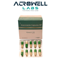 Product Name: Karazol 100, Compositions of Karazol 100 are ketoconazole Capsules BP - Acrowell Labs Private Limited