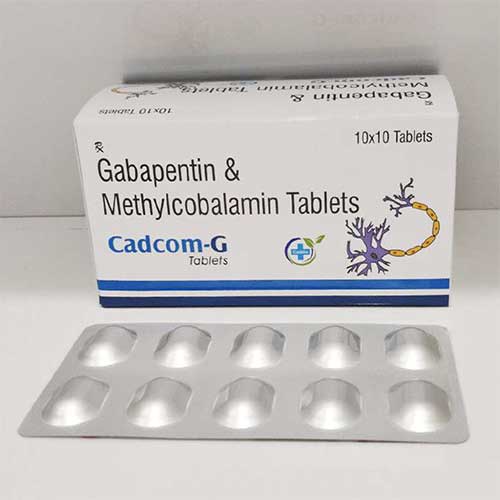 Product Name: Cadcom G, Compositions of Cadcom G are Methylcobalamin & Gabapentin Tablets - Caddix Healthcare
