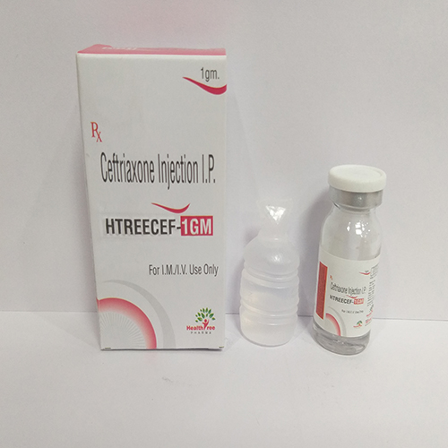 Product Name: Htreecef 1 gm, Compositions of Htreecef 1 gm are Ceftriaxone Injection IP - Healthtree Pharma (India) Private Limited