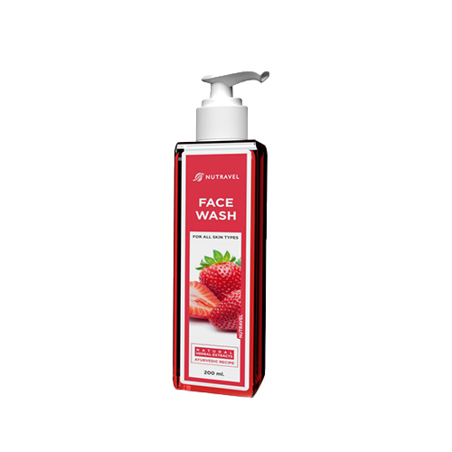 Product Name: Face wash, Compositions of Face wash are FOR ALL SKIN TYPES - Nutravel Healthcare