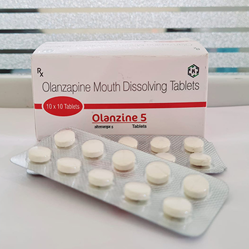 Product Name: Olanzine 5, Compositions of Olanzine 5 are Olanzapine Mouth Dissolving Tablets - Kriti Lifesciences