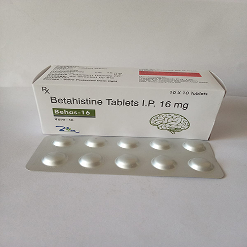 Product Name: Behas 16, Compositions of Behas 16 are Betahistine Tablets I.P. 16 mg  - Arlig Pharma