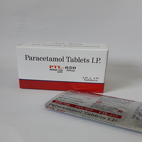 Product Name: PTL 650, Compositions of PTL 650 are Paracetamol Tablets IP - Altop HealthCare