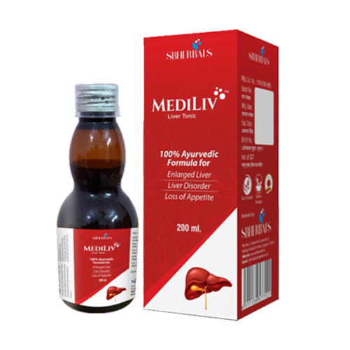 Product Name: Mediliv, Compositions of Mediliv are 100% Ayurvedic Formula for Enlarge Liver - Sbherbals