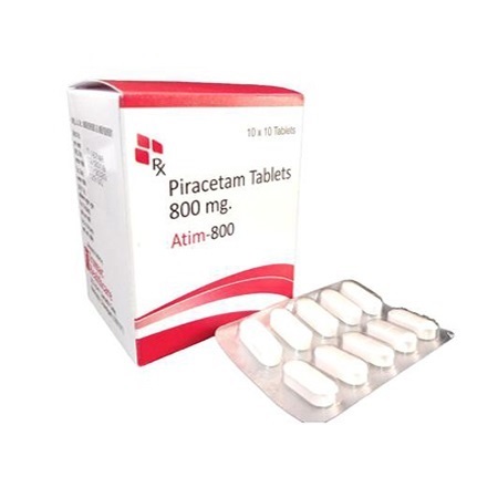 Product Name: Atim 800, Compositions of Atim 800 are Piracetam Tablets 800mg - Trumac Healthcare