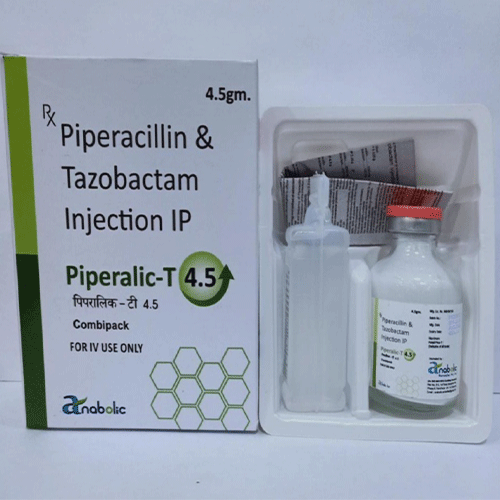 Product Name: Piperalic T 4.5, Compositions of Piperalic T 4.5 are Piperacillin & Tazobactam - Anabolic Remedies Pvt Ltd