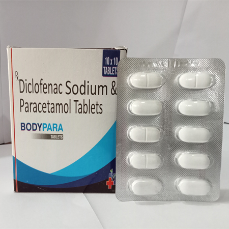 Bodypara are Diclofenac Sodium & Paracetamol Tablets - Paraskind Healthcare