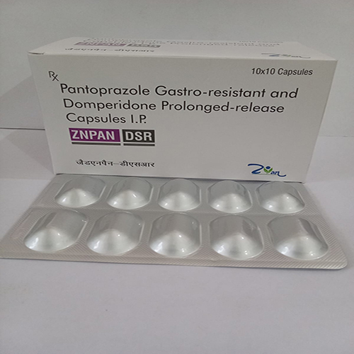 Product Name: ZNPAN DSR, Compositions of ZNPAN DSR are Pantoprazole Gastro-resistant and Domperidone Prolonged -release Capsules I.P. - Arlig Pharma