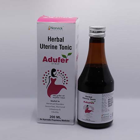 Product Name: Adufer, Compositions of Adufer are Herbal Uterine Tonic - Norvick Lifesciences