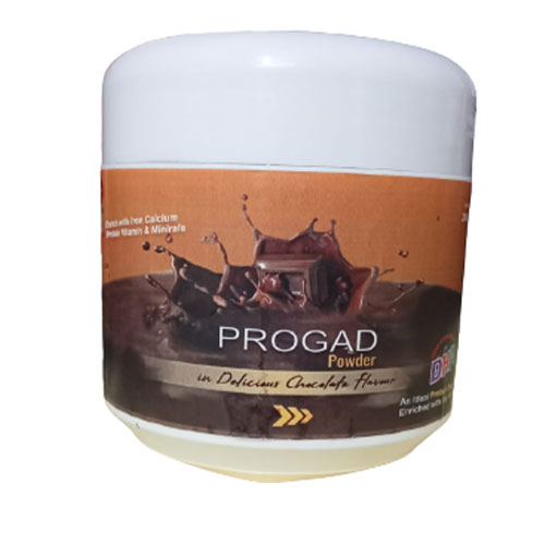 Product Name: PROGAD CHOCOLETE FLAVOUR, Compositions of PROGAD CHOCOLETE FLAVOUR are PROTEIN POWDER DHA - Gadin Pharmaceuticals Pvt. Ltd