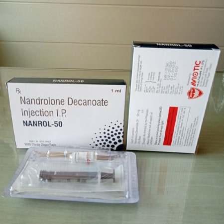 Product Name: Nanrol 50, Compositions of Nanrol 50 are Nandrolone Decanoate Injection IP - Aviotic Healthcare Pvt. Ltd