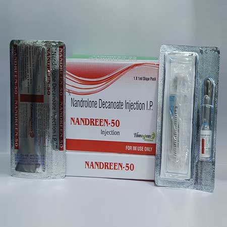 Product Name: Nandreen 50, Compositions of Nandreen 50 are Nandrolone Decanoate Injection I.P. - Abigail Healthcare