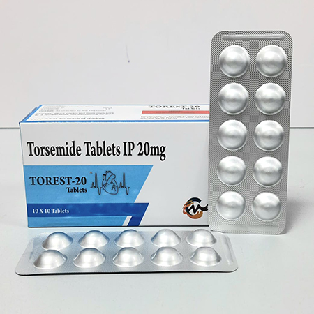 Product Name: Torest 20, Compositions of Torest 20 are Torsemide Tablets IP 20 MG - Asterisk Laboratories