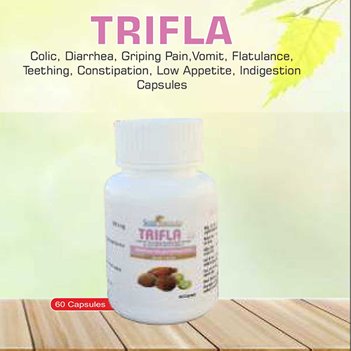 Product Name: Trifla, Compositions of Trifla are Colic ,Diarrhea,Gripsing Pain ,Vomit,flatulance,Teething,Constipation,Low Appetite,Indigetion Capsules - Pharma Drugs and Chemicals