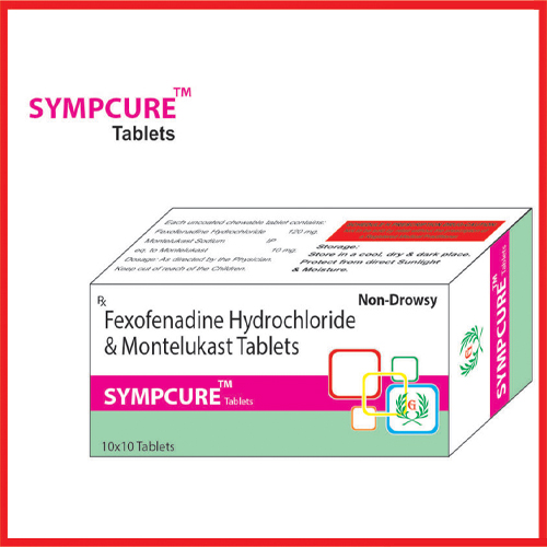 Product Name: Sympcure, Compositions of Sympcure are Fexofenadine Hydrochloride & Montelukast Tablets - Greef Formulations