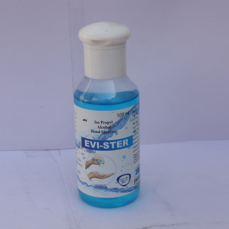 Product Name: Evister, Compositions of Evister are ISO Propyl Alcohol Hand Sanitizer - Eviza Biotech Pvt. Ltd